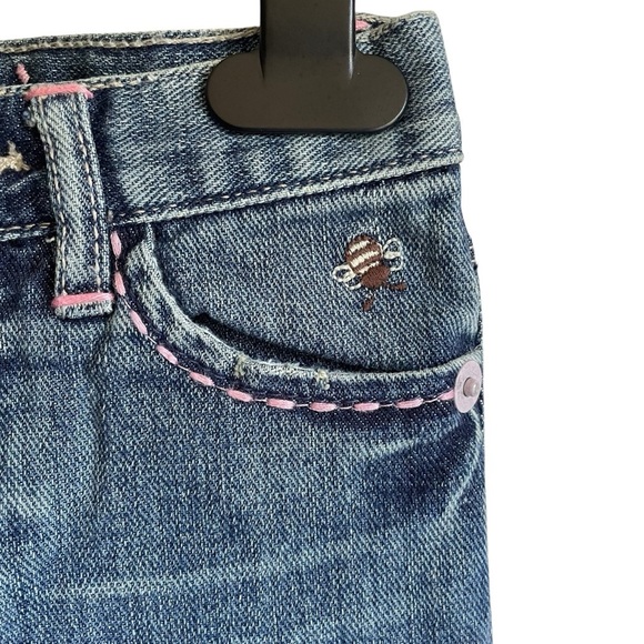 GAP Baby GAP Capri Jeans Embroidered Adjustable NWT - Picture 3 of 10